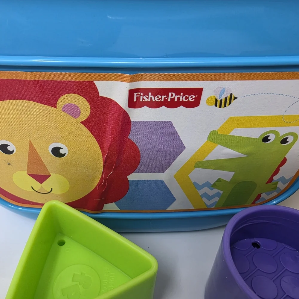Fisher-Price Baby Learning Toy Container with Lion and Alligator